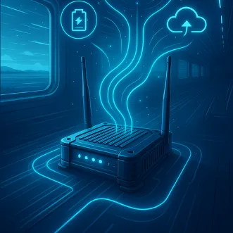 Mobile router illustration